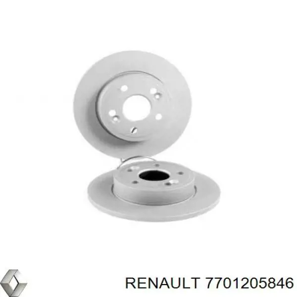 Задні дискові гальма Renault (RVI) 7701205846 ціна, від 27.37 USD