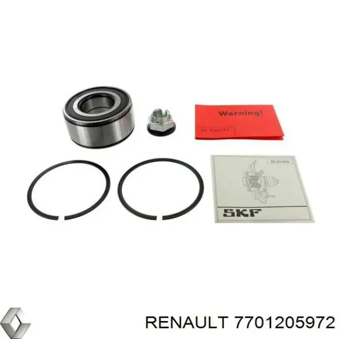 7701205972 Renault (RVI) Підшипник маточини передньої