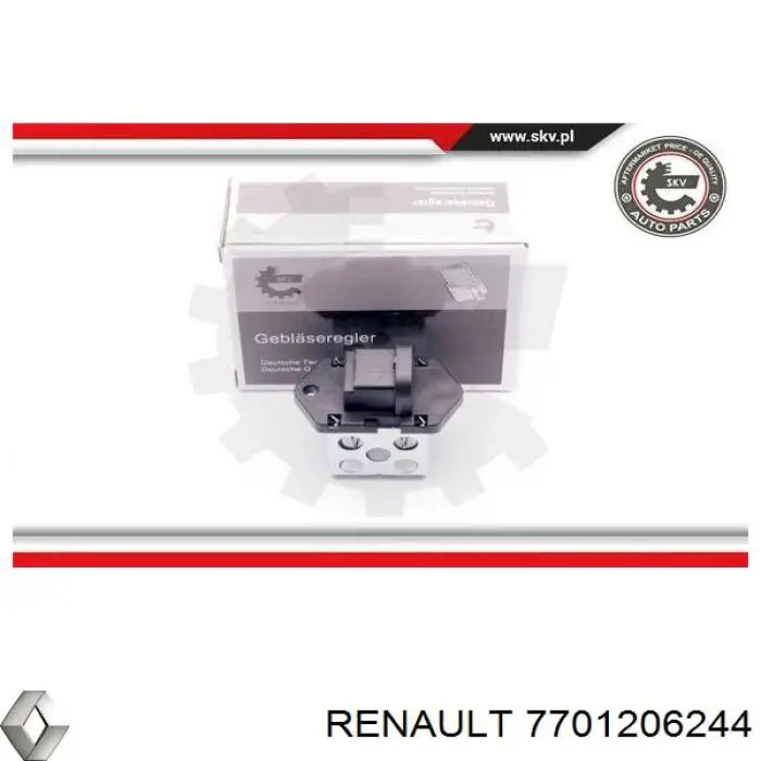 Купити 7701206244 Renault (RVI) Резистор моторчика вентилятора A/C