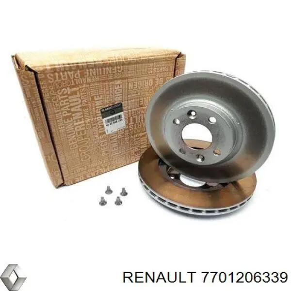 7701206339 Renault (RVI) диск гальмівний передній