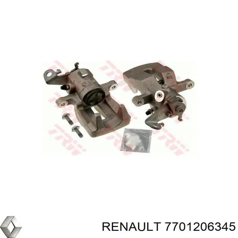 Супорт гальмівний задній правий Renault (RVI) 7701206345 ціна, від 44.58 USD