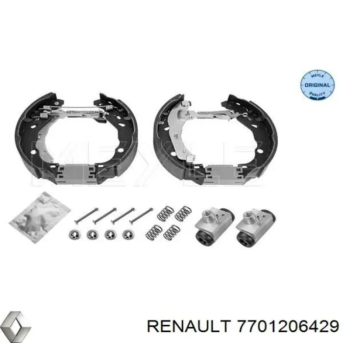 Колодки гальмові задні, барабанні 7701206429 Renault (RVI)