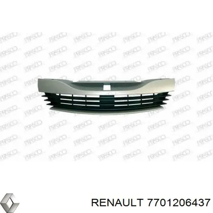 Заглушка / решітка протитуманних фар бампера переднього Renault (RVI) 7701206437 ціна, від 29.37 USD