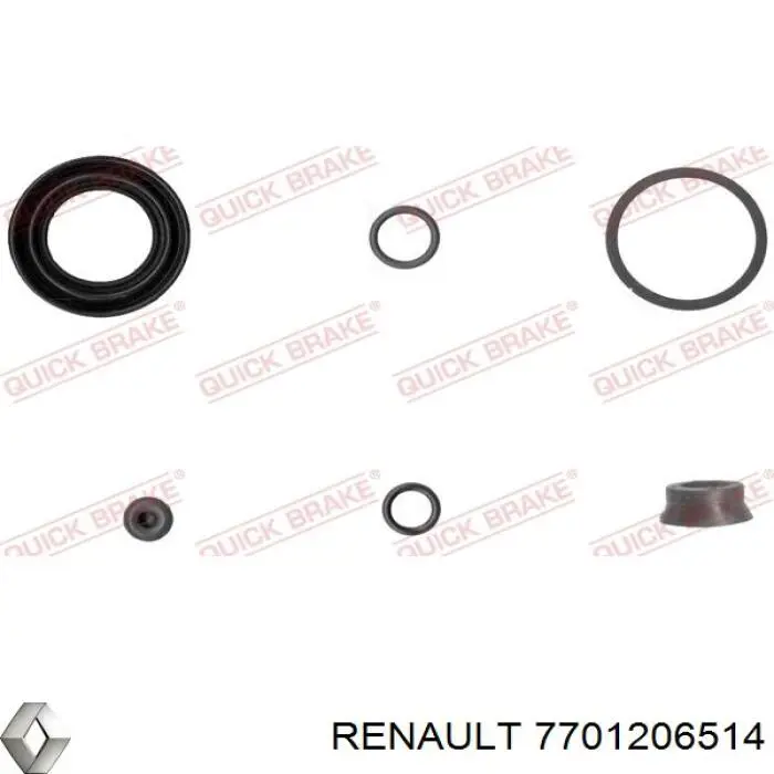 7701206514 Renault (RVI) Супорт гальмівний задній правий
