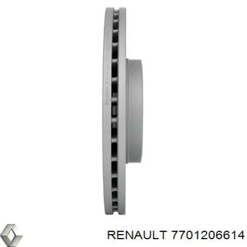 Диск переднього гальма Renault (RVI) 7701206614 ціна, від 50.21 USD