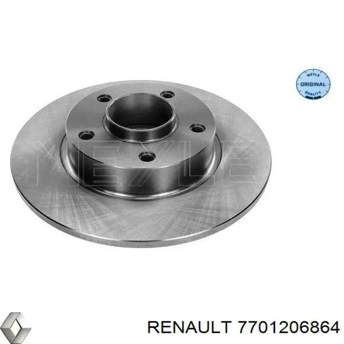 Задні дискові гальма Renault (RVI) 7701206864 ціна, від 78.72 USD