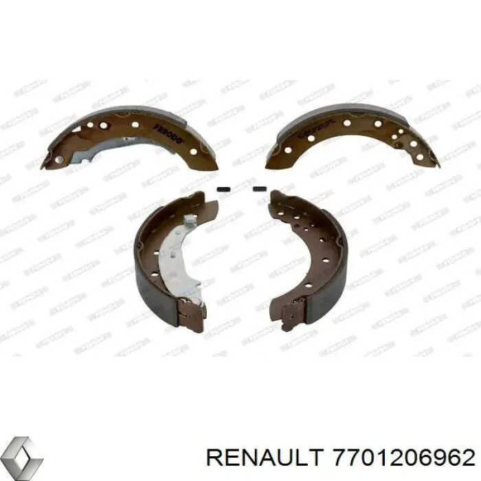 Купити 7701206962 Renault (RVI) Колодки гальмові задні, барабанні