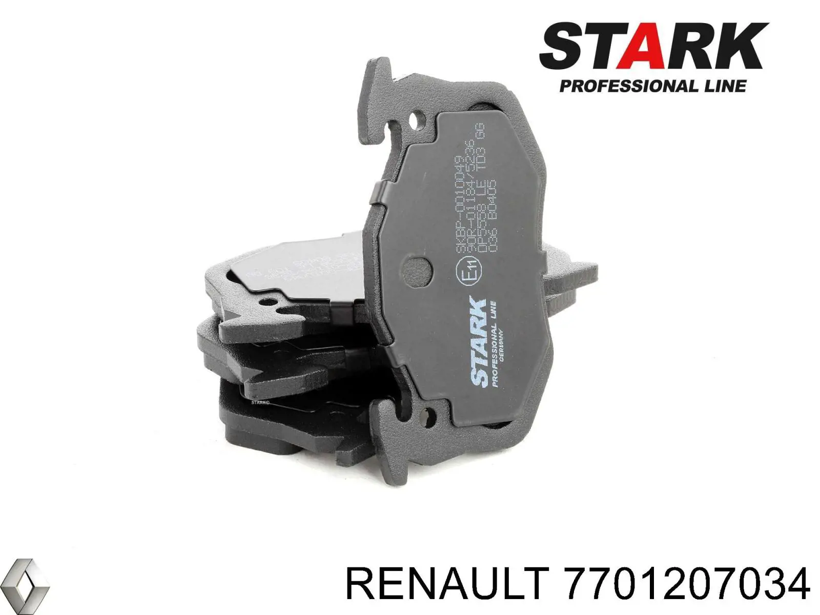 Купити 7701207034 Renault (RVI) Задні колодки