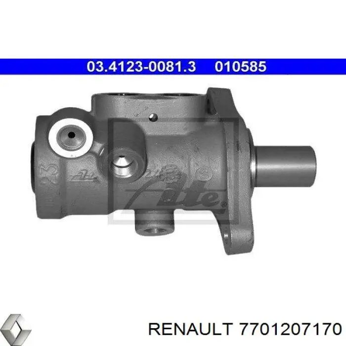 Циліндр головний гальма (Гідротормоз) Renault (RVI) 7701207170 ціна, від 16.88 USD