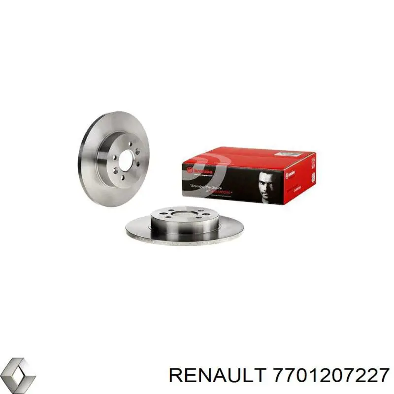 Купити 7701207227 Renault (RVI) Диск заднього гальма