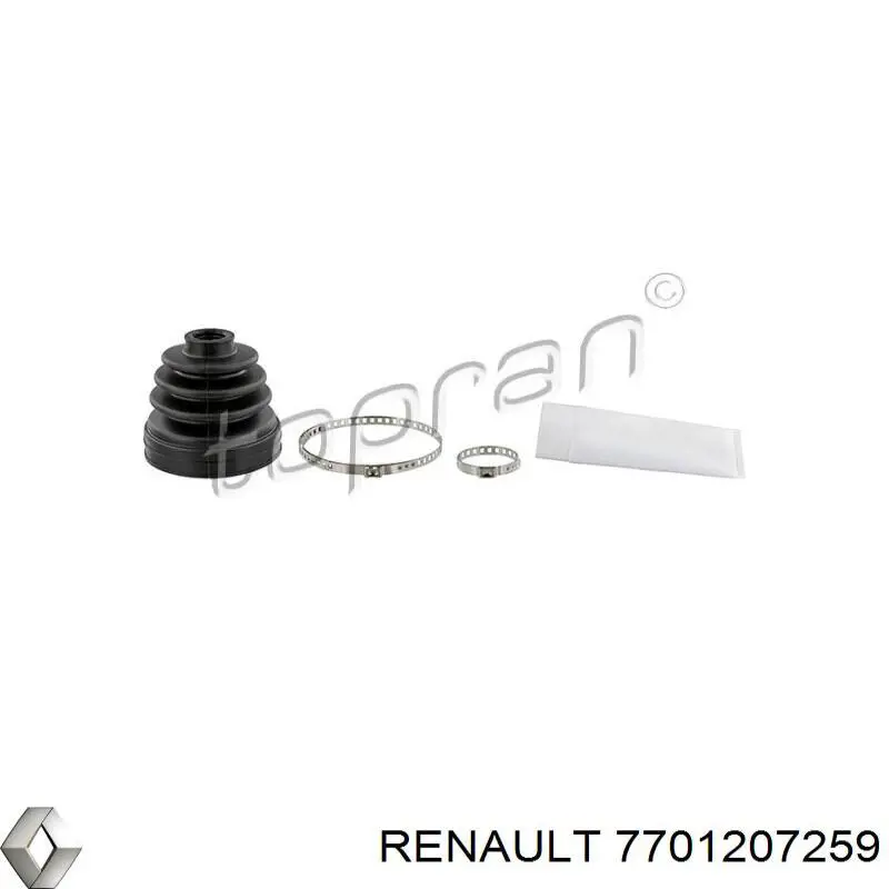 Пильник шарніра кутових швидкостей зовнішній передній Renault (RVI) 7701207259 ціна, від 8.88 USD