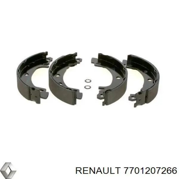 7701207266 Renault (RVI) колодки гальмові задні, барабанні