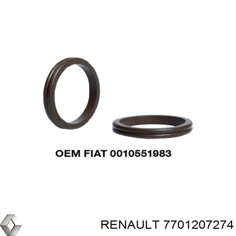 Кільце ущільнювальне трубки кондиціонера Renault Laguna 1 (B56) (Рено Лагуна)
