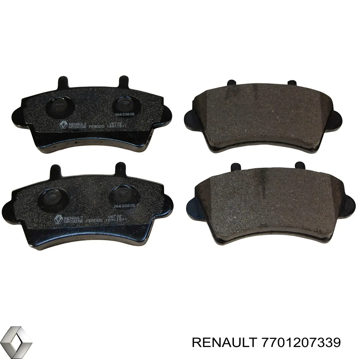 7701207339 Renault (RVI) Передні гальмівні колодки