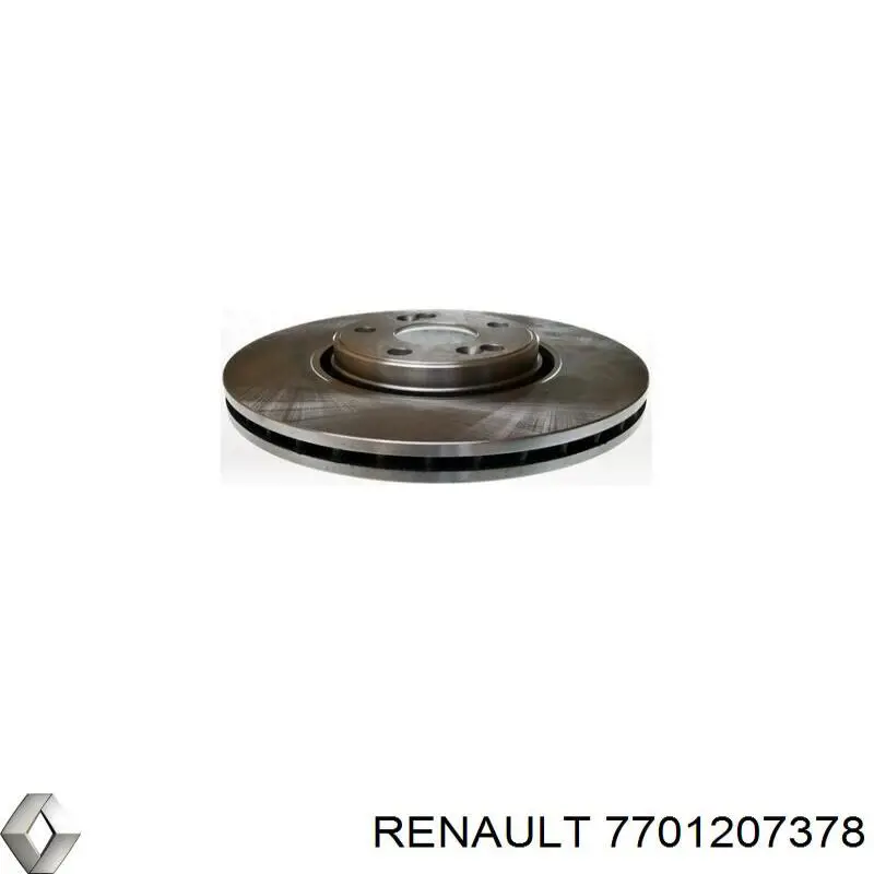 7701207378 Renault (RVI) диск гальмівний передній