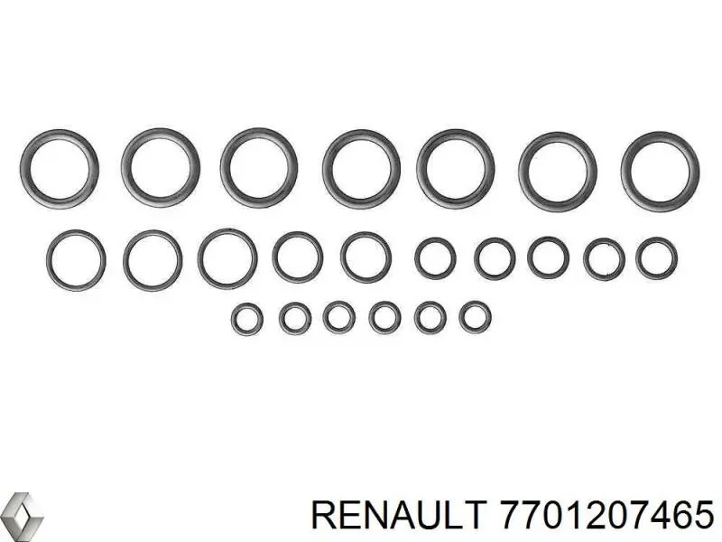 Ремкомплект компресора кондиціонера Renault (RVI) 7701207465 ціна, від 19.59 USD