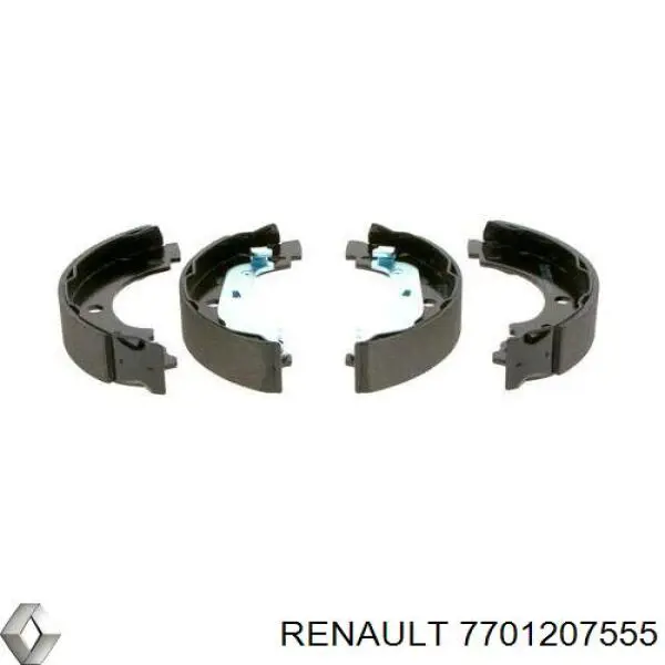 7701207555 Renault (RVI) колодки гальмові задні, барабанні