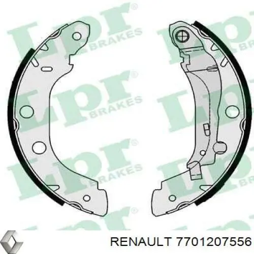 Колодки гальмові задні, барабанні Renault (RVI) 7701207556 ціна, від 19.39 USD