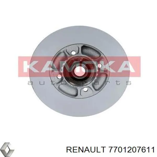 Диск гальмівний задній Renault (RVI) 7701207611