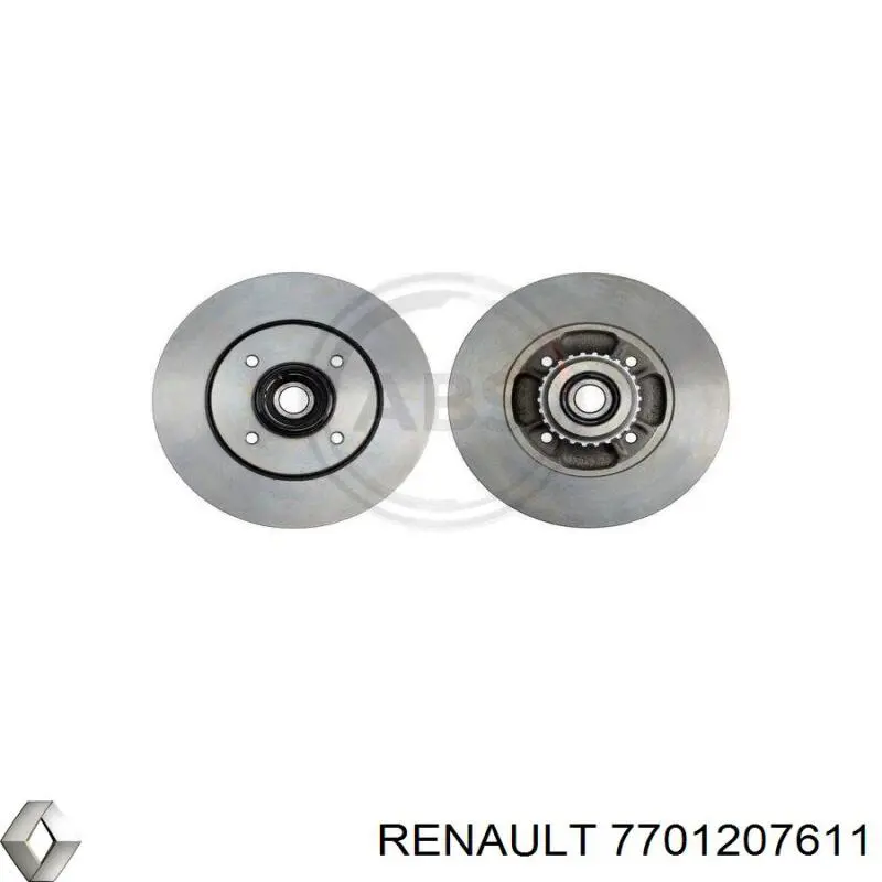 Задні дискові гальма Renault (RVI) 7701207611 ціна, від 64.39 USD