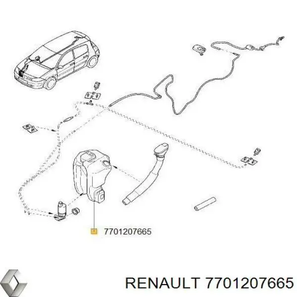 Купити Бачок омивача Renault Scenic II JM0, JM1