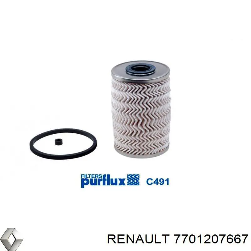 Фільтр паливний Renault (RVI) 7701207667