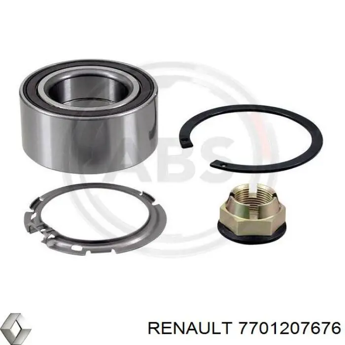 Комплект підшипник маточини передньої Renault (RVI) 7701207676 ціна, від 27.93 USD