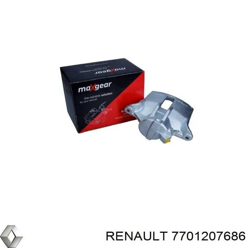 Супорт гальмівний, передній, правий Renault (RVI) 7701207686
