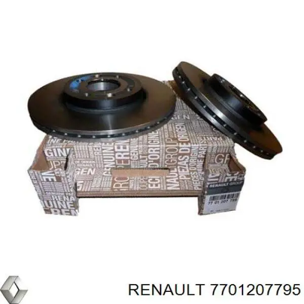 Гальмівні диски передні 7701207795 Renault (RVI)
