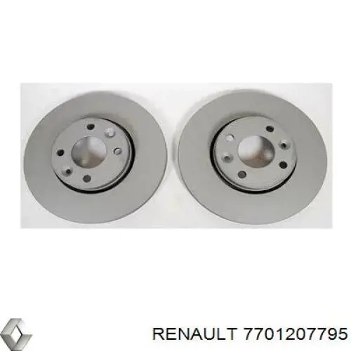 Диск переднього гальма Renault (RVI) 7701207795 ціна, від 32.86 USD
