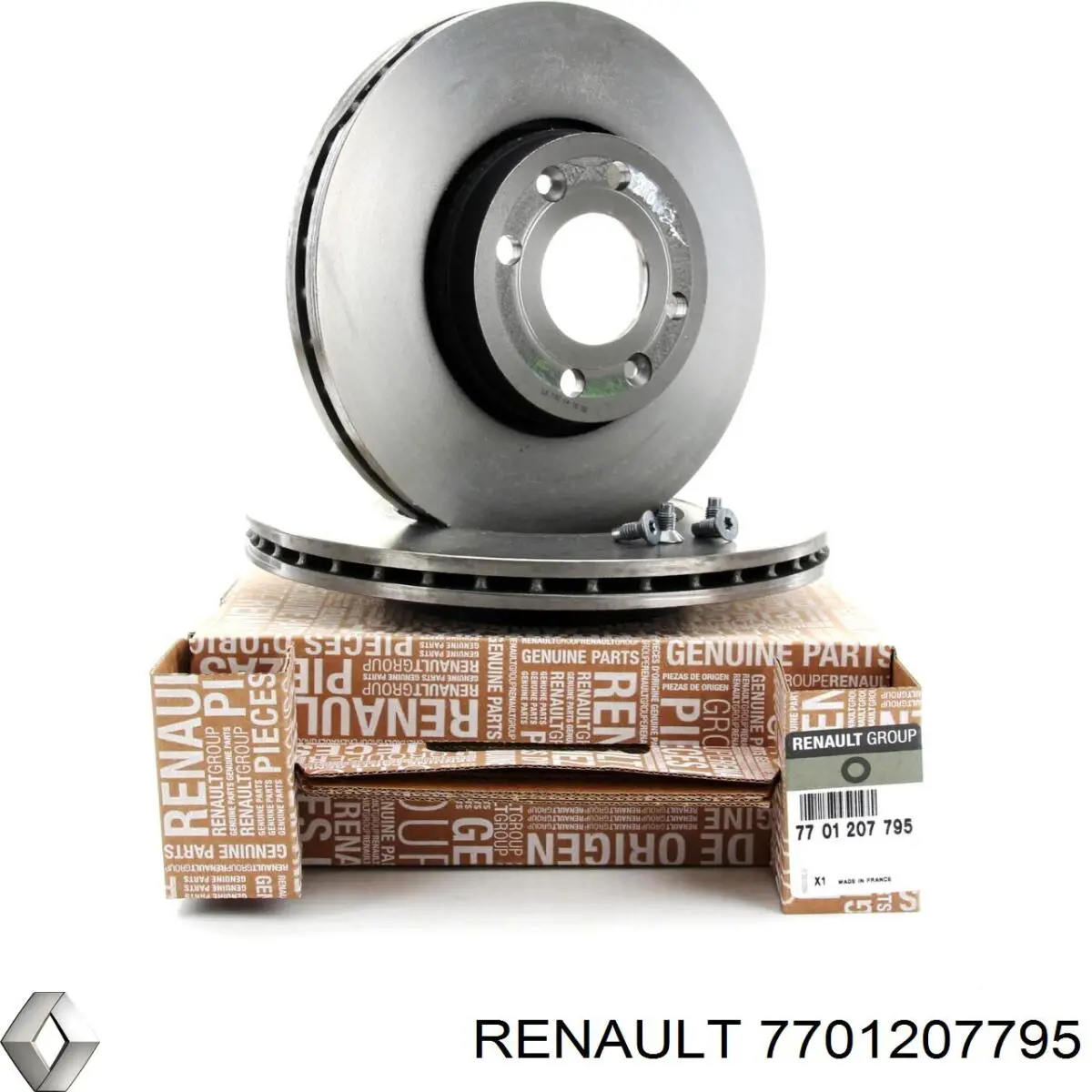 Диск гальмівний передній Renault (RVI) 7701207795