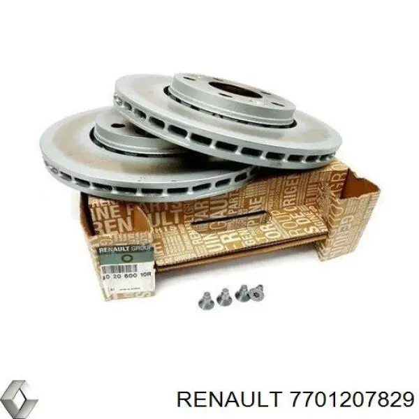 7701207829 Renault (RVI) диск гальмівний передній