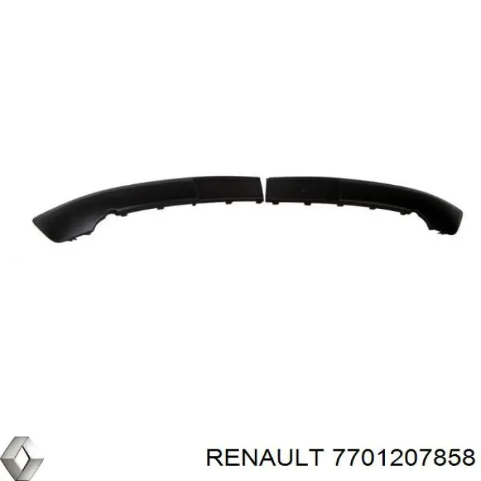 7701207858 Renault (RVI) накладка бампера переднього