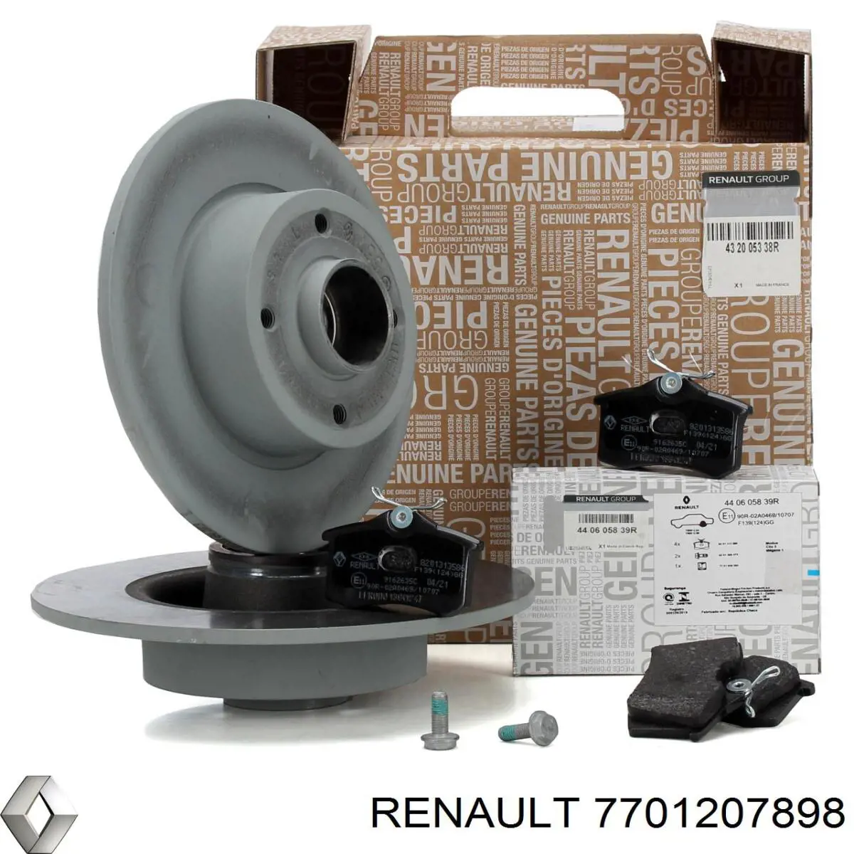 Гальмівні диски 7701207898 Renault (RVI)