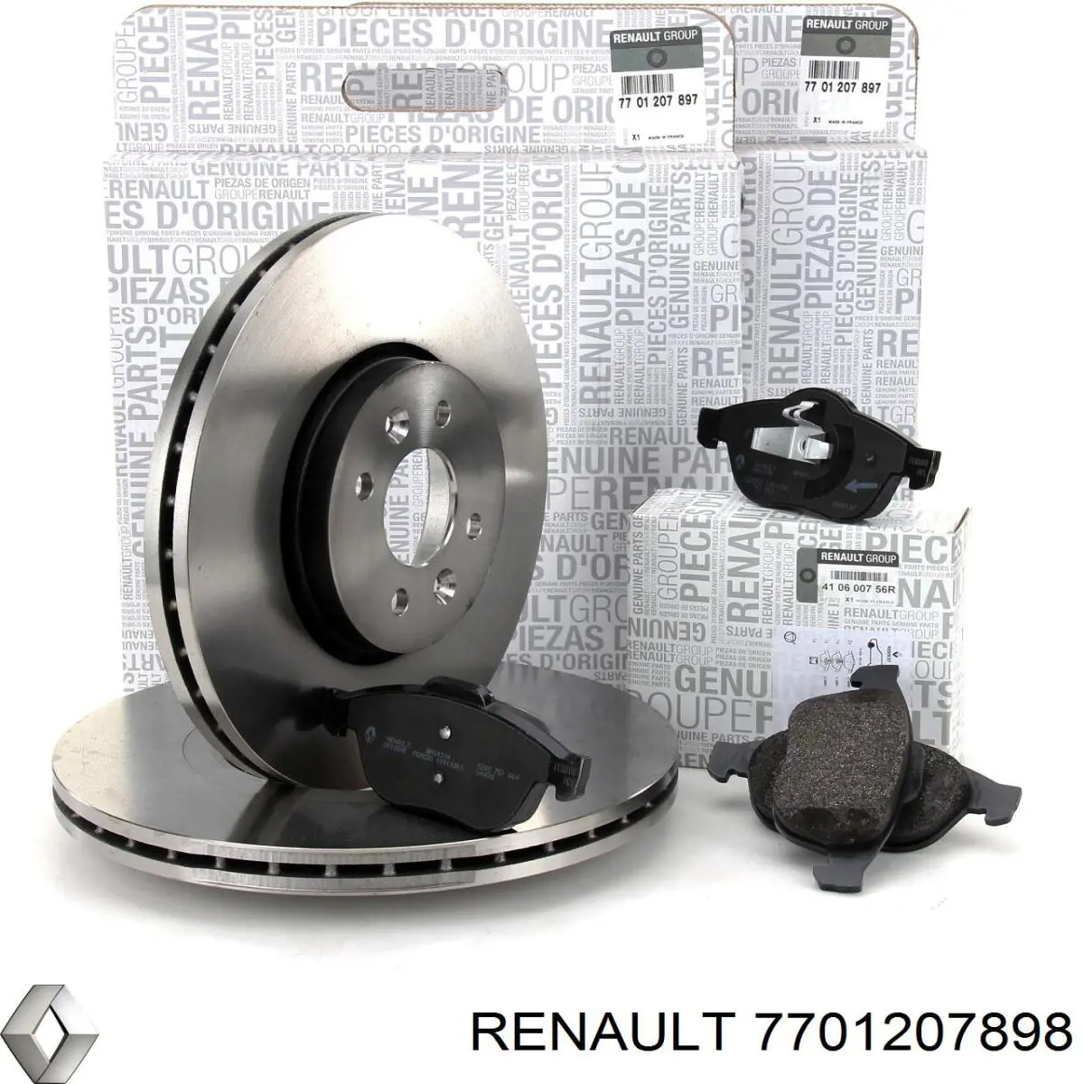 Диск гальмівний задній Renault (RVI) 7701207898