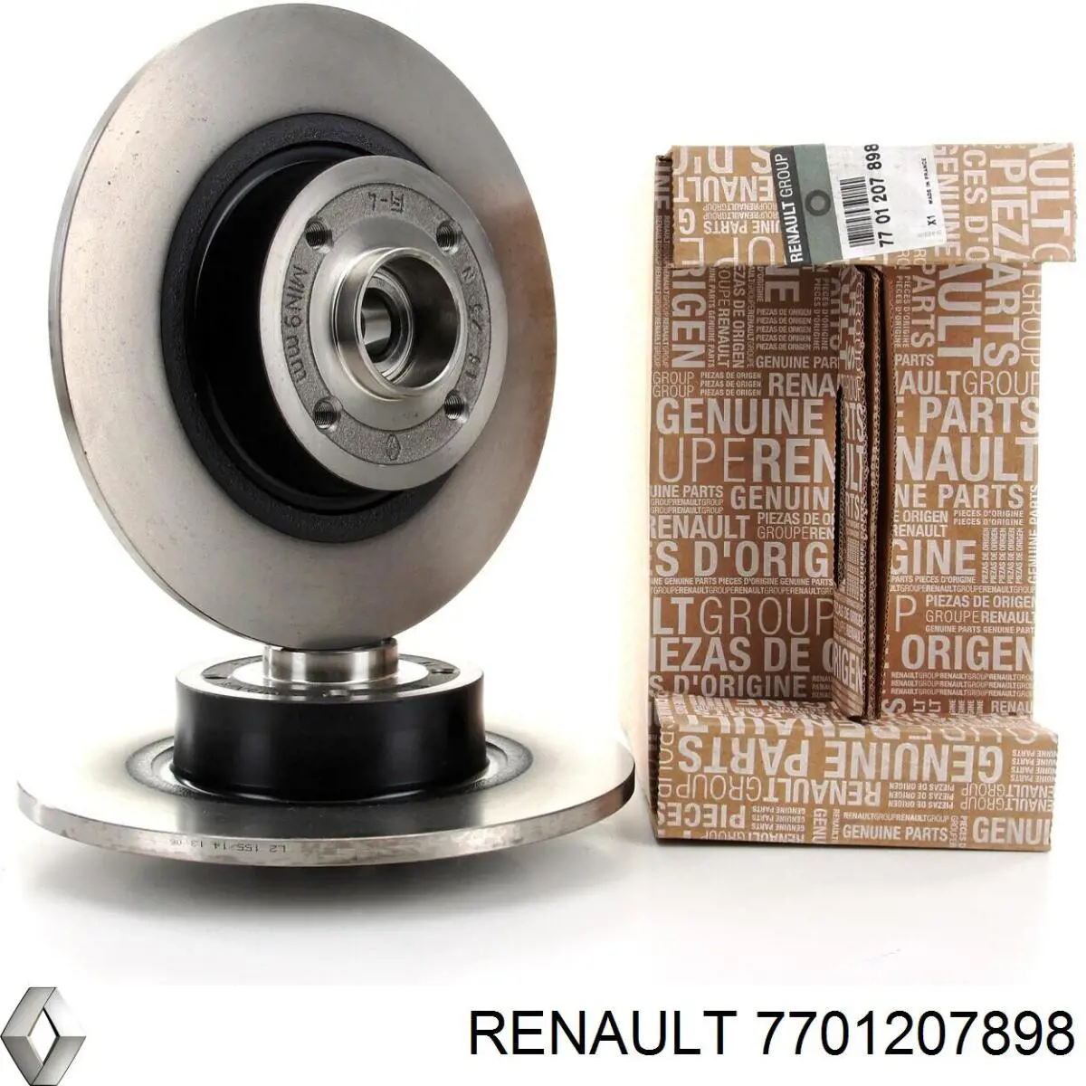Купити 7701207898 Renault (RVI) Диск заднього гальма