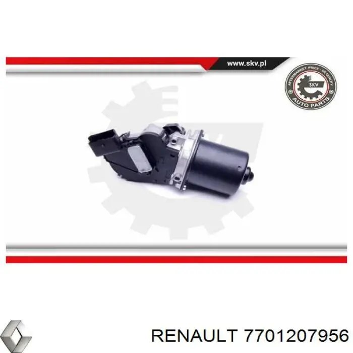 Купити 7701207956 Renault (RVI) Мотор трапеції склоочисника