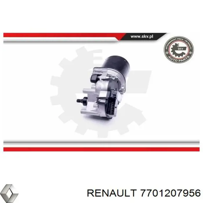 7701207956 Renault (RVI) двигун склоочисника лобового скла (трапеції)
