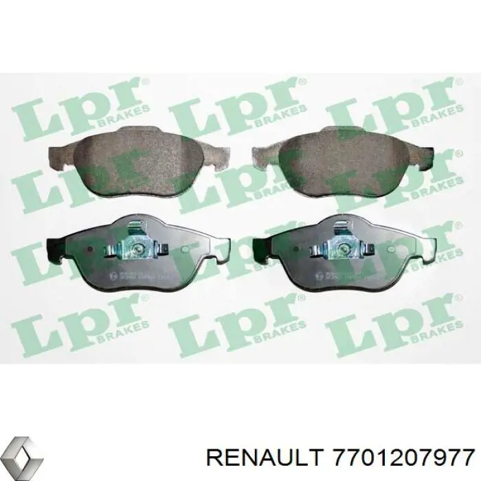 Гальмівні колодки Renault (RVI) 7701207977 ціна, від 25.66 USD