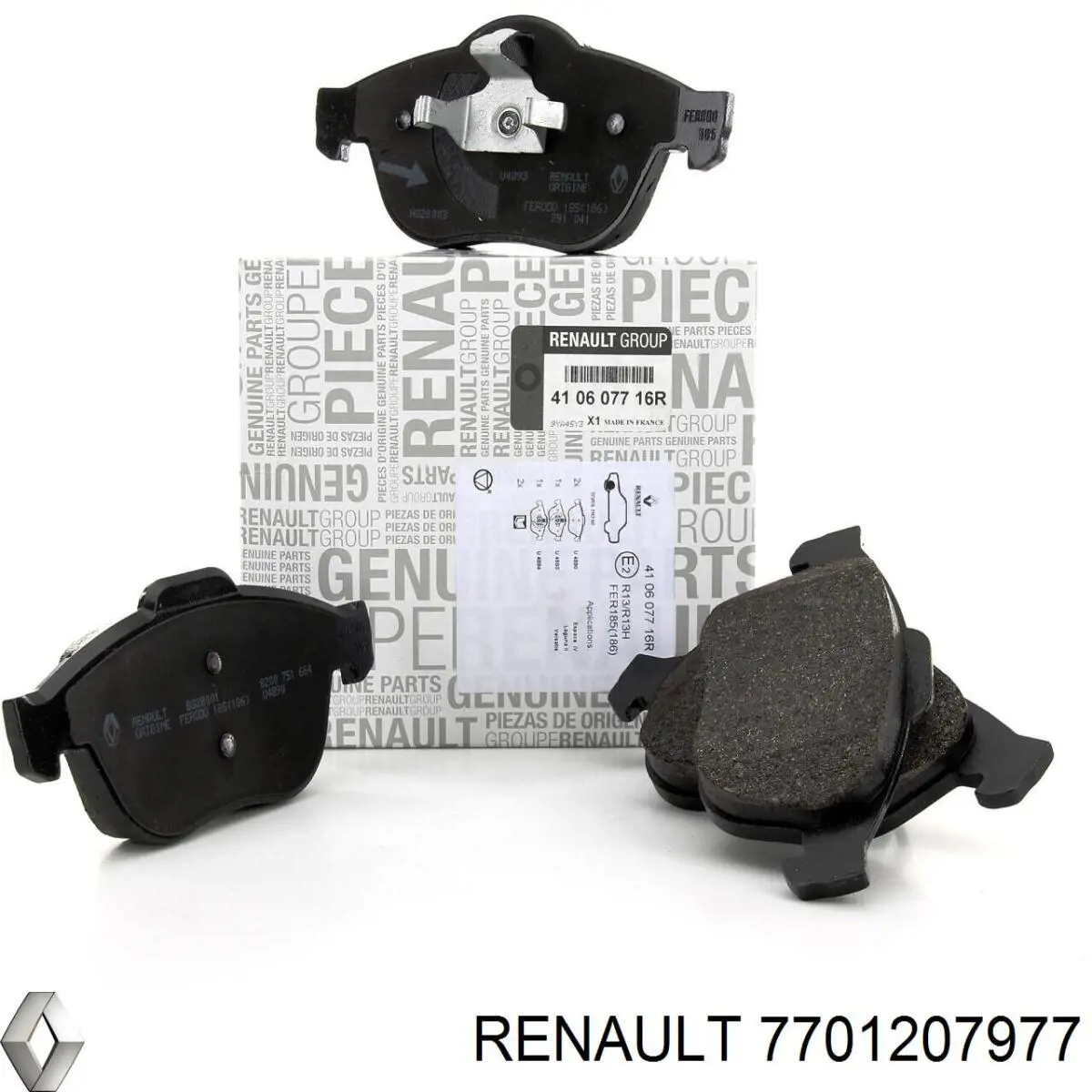 7701207977 Renault (RVI) колодки гальмівні передні, дискові