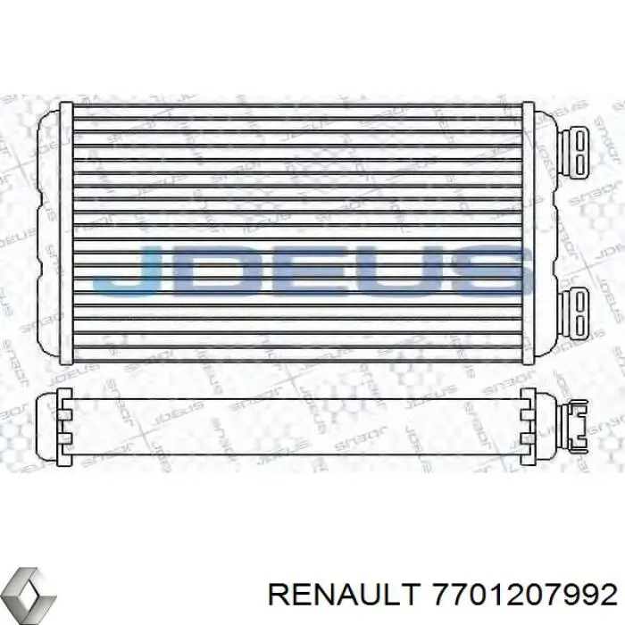 Радіатор пічки (обігрівача) Renault (RVI) 7701207992 ціна, від 50.96 USD