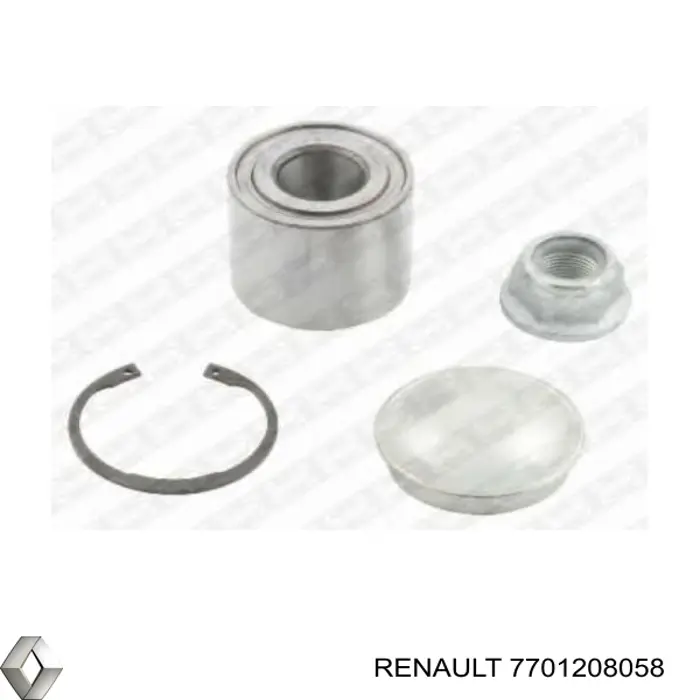Підшипник задньої ступиці 7701208058 Renault (RVI)