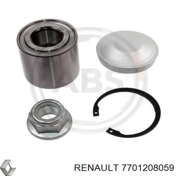 Підшипник маточини задньої 7701208059 Renault (RVI)