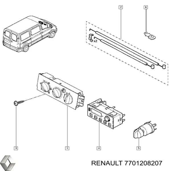 Renault (RVI) 7701208207 ціна, від 4.62 USD