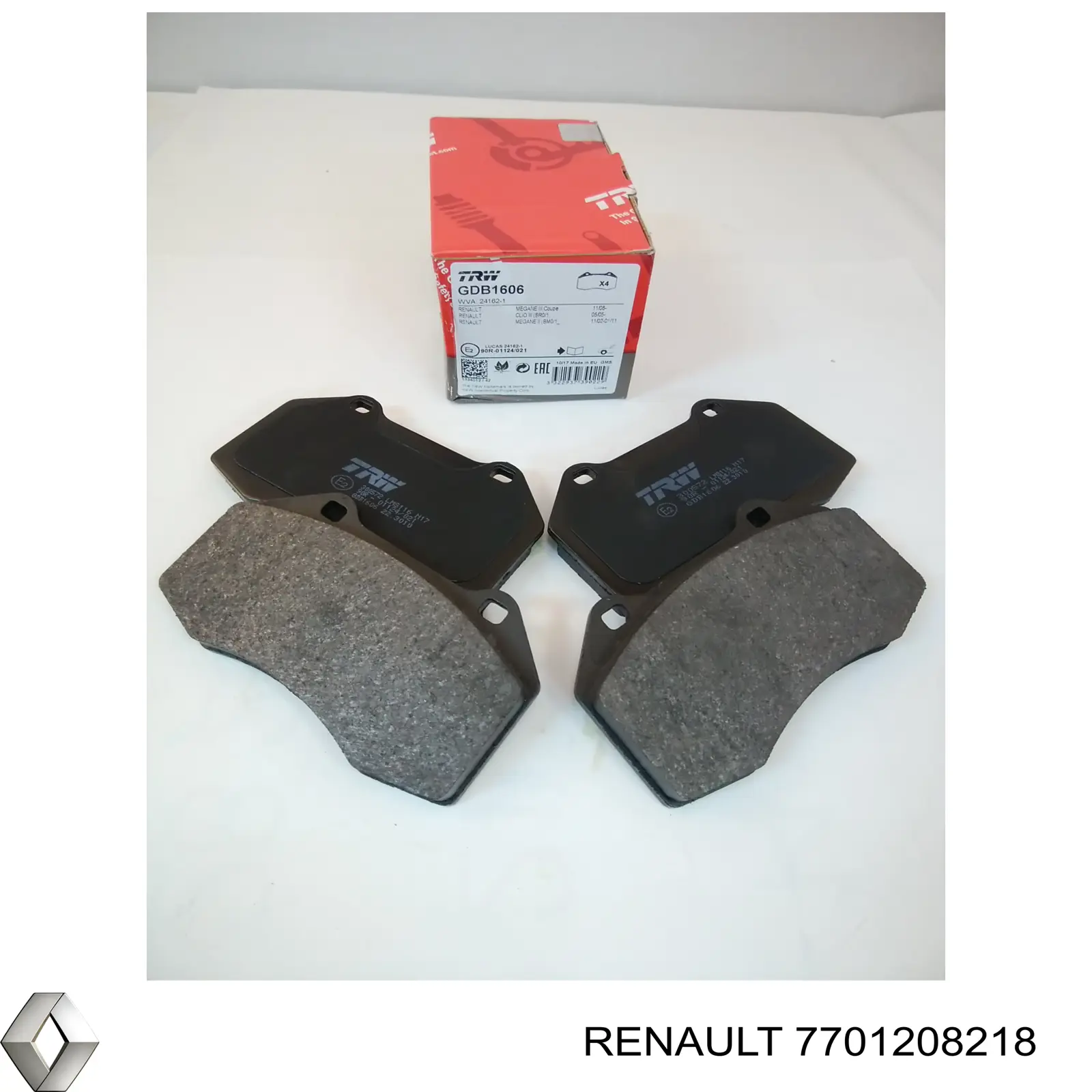 Купити 7701208218 Renault (RVI) Колодки гальмівні передні, дискові