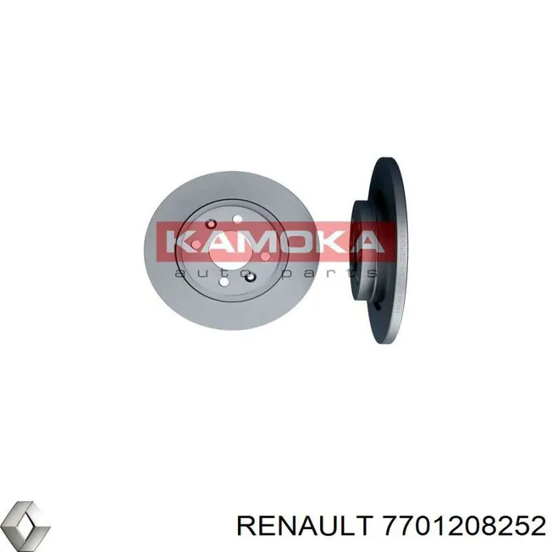 Гальмівні диски передні 7701208252 Renault (RVI)