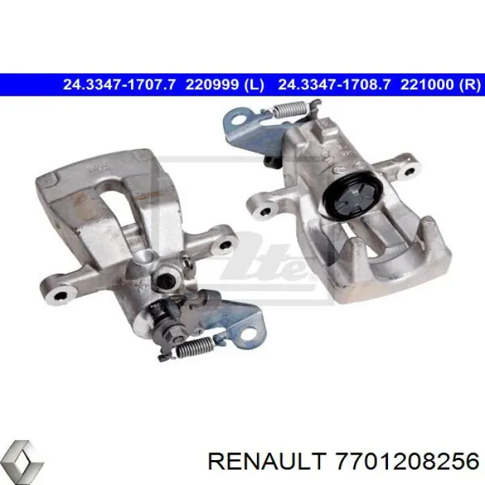 Супорт задній лівий 7701208256 Renault (RVI)