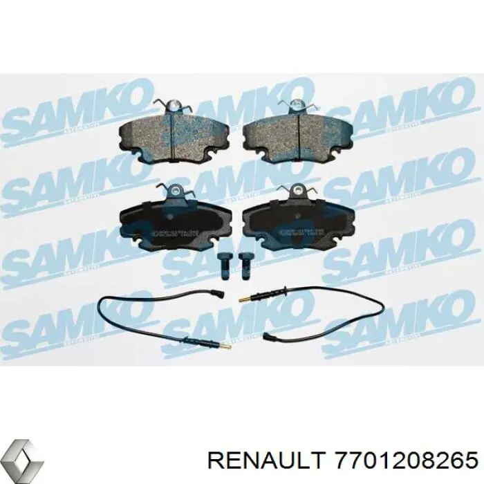 Купити 7701208265 Renault (RVI) Колодки гальмівні передні, дискові
