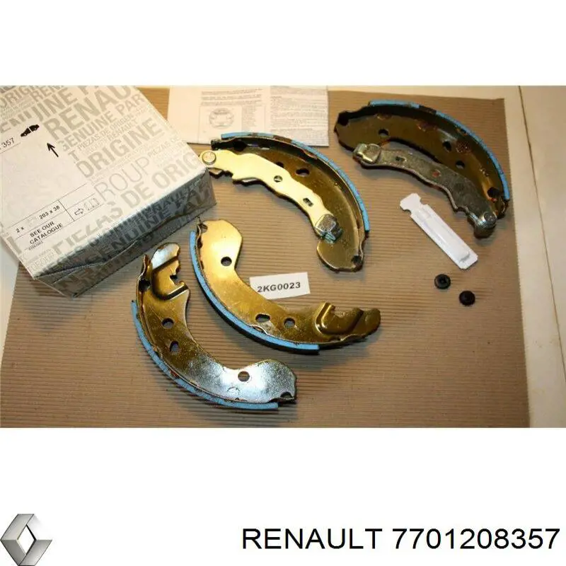 7701208357 Renault (RVI) колодки гальмові задні, барабанні