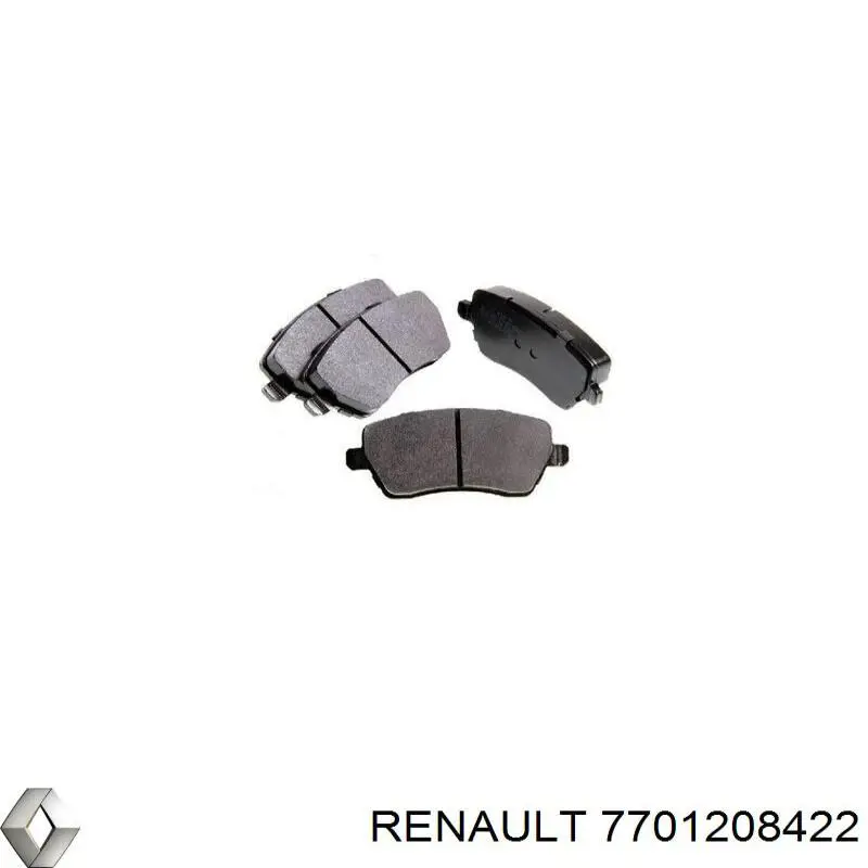 7701208422 Renault (RVI) колодки гальмівні передні, дискові